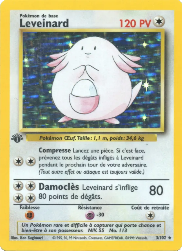 Carte Pokémon Leveinard de l'extension Set de Base