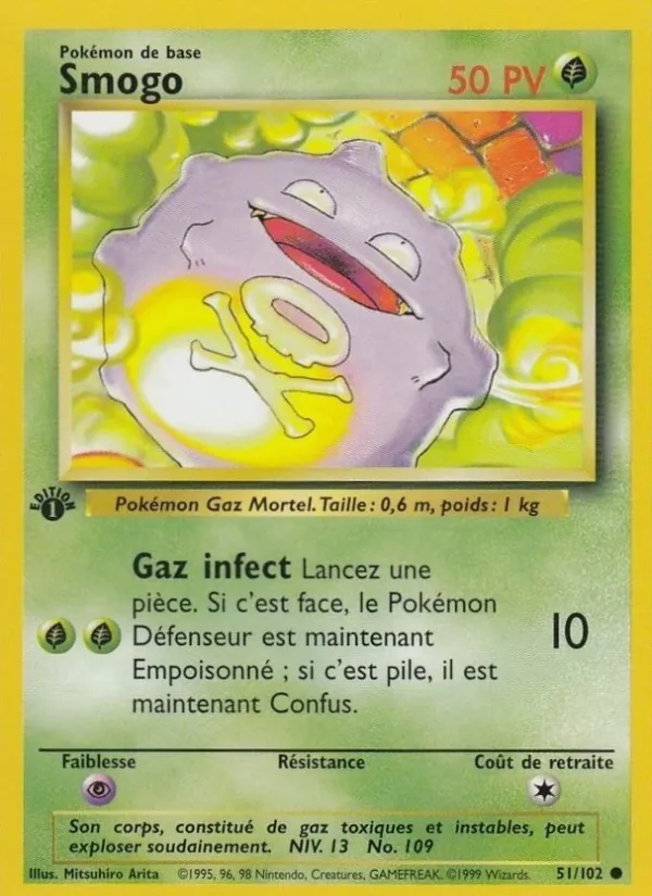 Carte Pokémon Smogo de l'extension Set de Base
