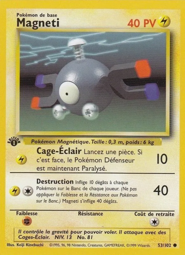 Carte Pokémon Magnéti de l'extension Set de Base
