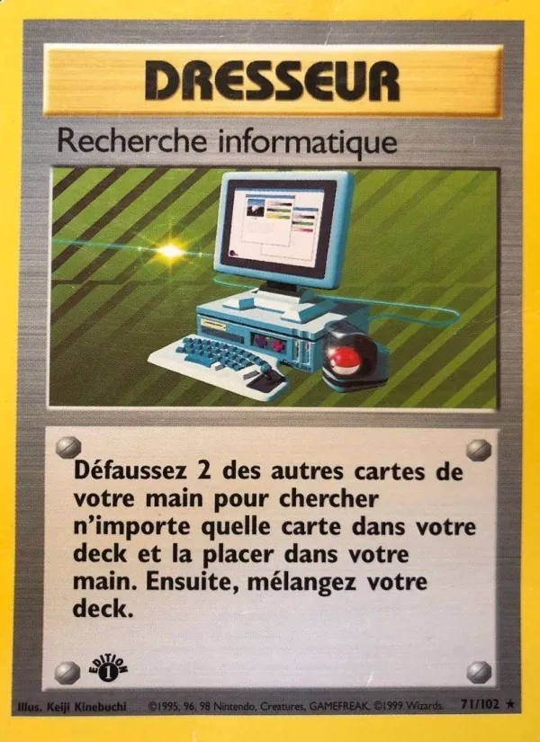 Carte Pokémon Recherche informatique de l'extension Set de Base