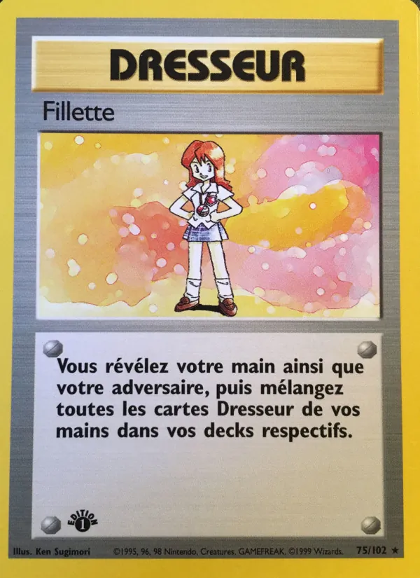 Carte Pokémon Fillette de l'extension Set de Base