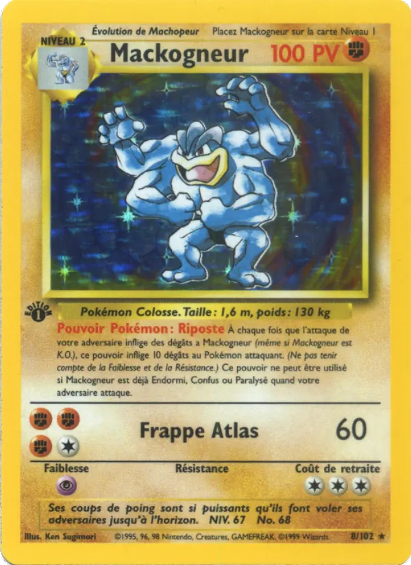 Carte Pokémon Mackogneur de l'extension Set de Base