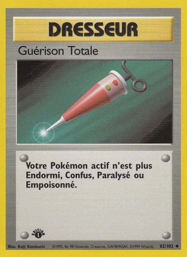 Carte Pokémon Guérison Totale de l'extension Set de Base