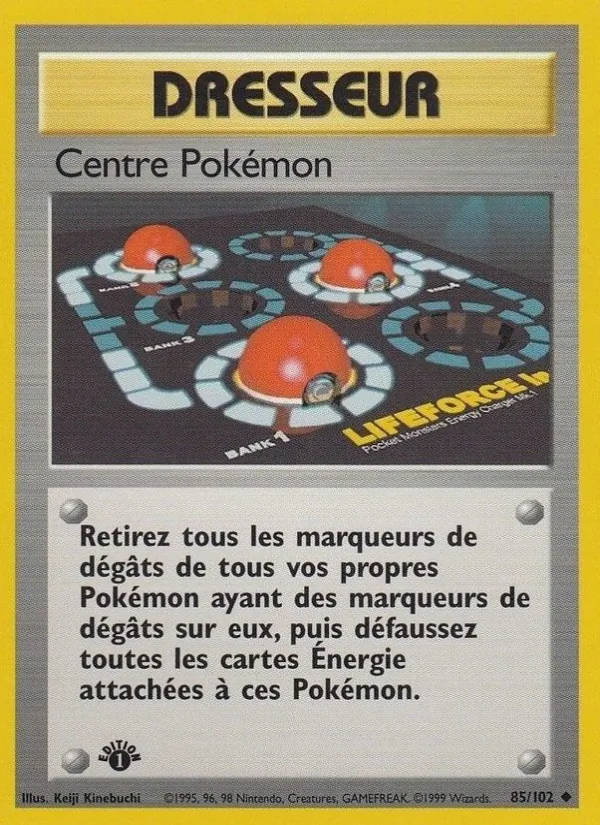 Carte Pokémon Centre Pokémon de l'extension Set de Base