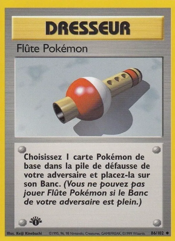 Carte Pokémon Flûte Pokémon de l'extension Set de Base