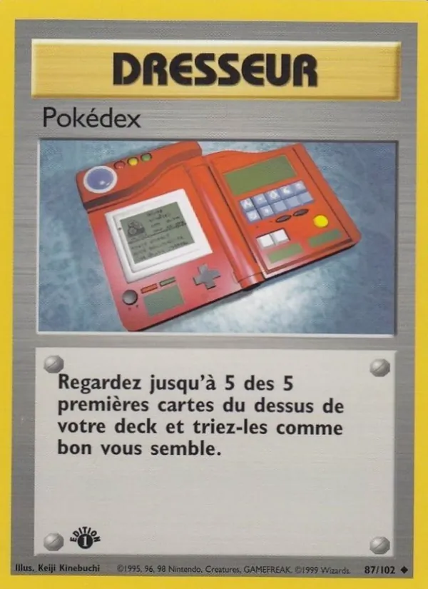 Carte Pokémon Pokédex de l'extension Set de Base