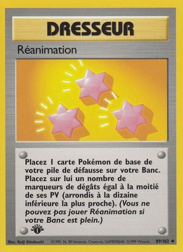 Carte Pokémon Réanimation de l'extension Set de Base