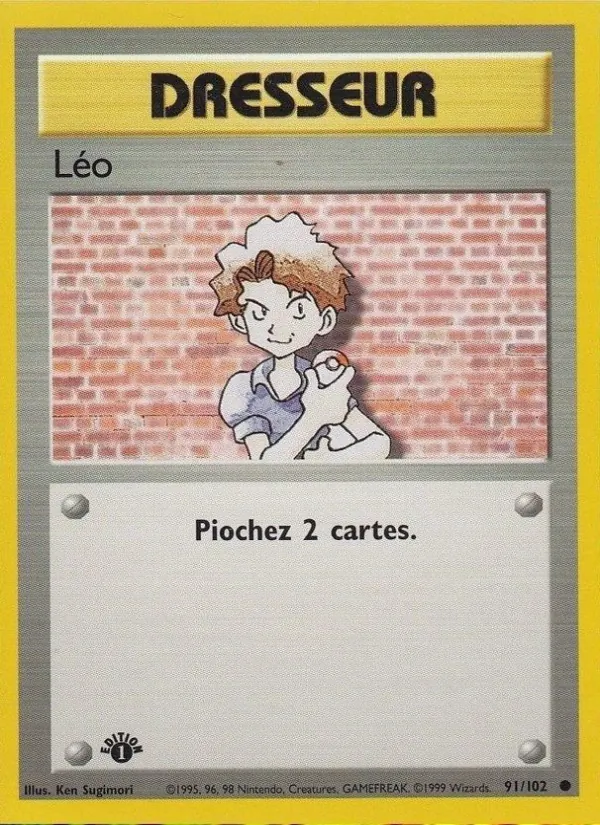 Carte Pokémon Léo de l'extension Set de Base