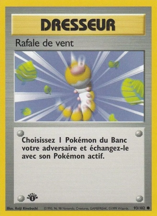 Carte Pokémon Rafale de vent de l'extension Set de Base