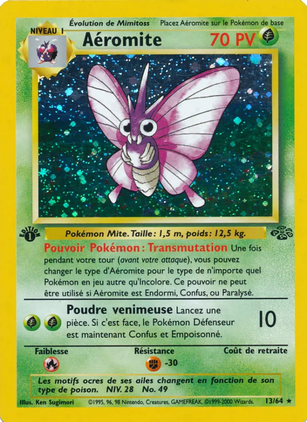Carte Pokémon Aéromite de l'extension Jungle
