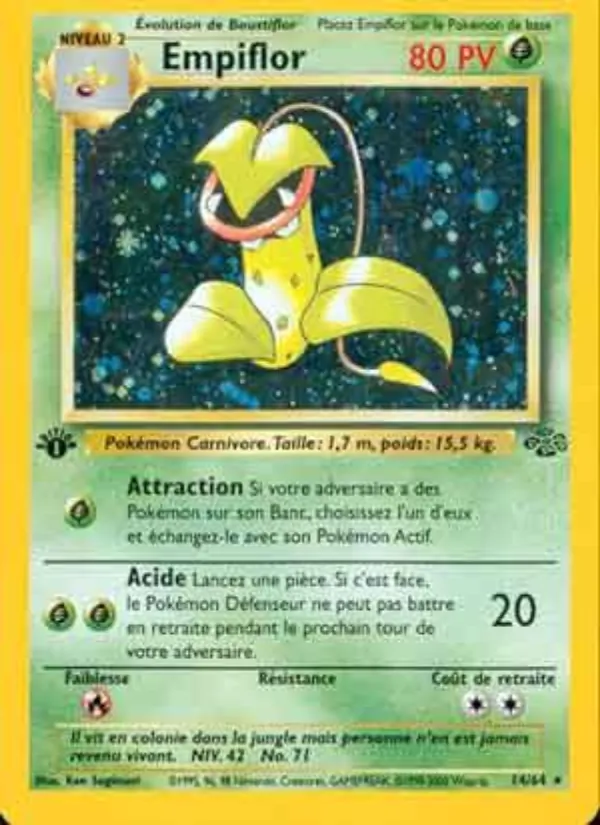 Carte Pokémon Empiflor de l'extension Jungle