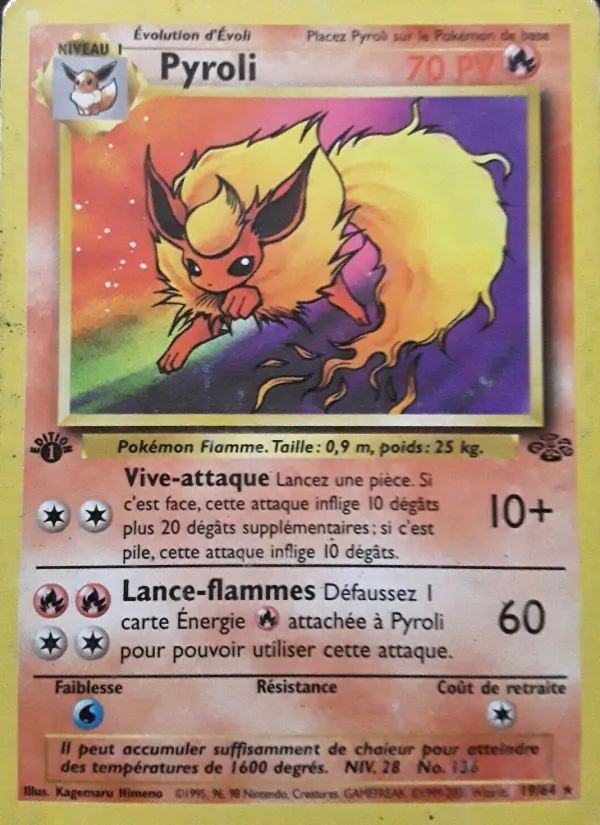 Carte Pokémon Pyroli de l'extension Jungle