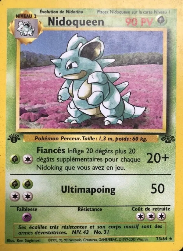 Carte Pokémon Nidoqueen de l'extension Jungle