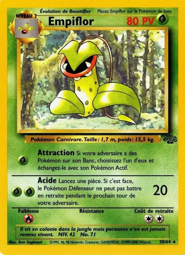 Carte Pokémon Empiflor de l'extension Jungle