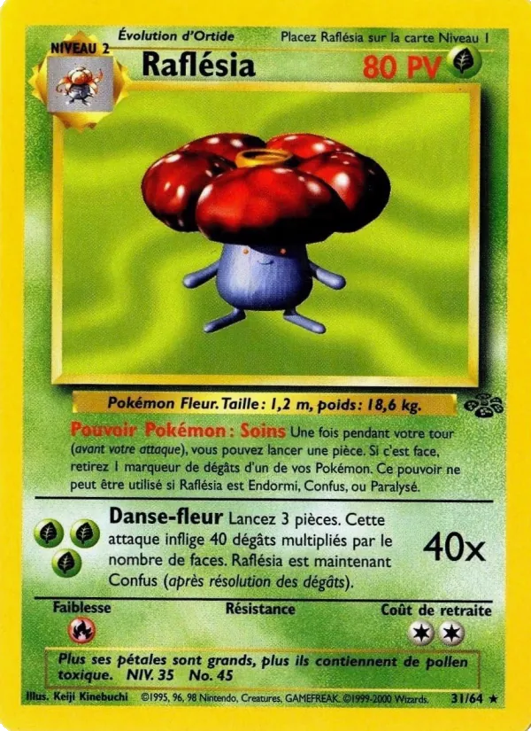 Carte Pokémon Raflésia de l'extension Jungle
