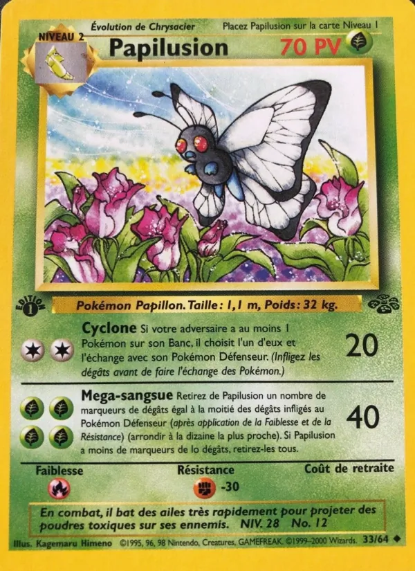 Carte Pokémon Papilusion de l'extension Jungle