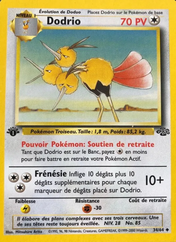 Carte Pokémon Dodrio de l'extension Jungle
