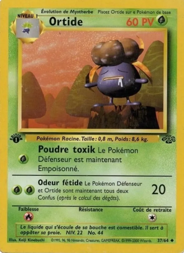 Carte Pokémon Ortide de l'extension Jungle