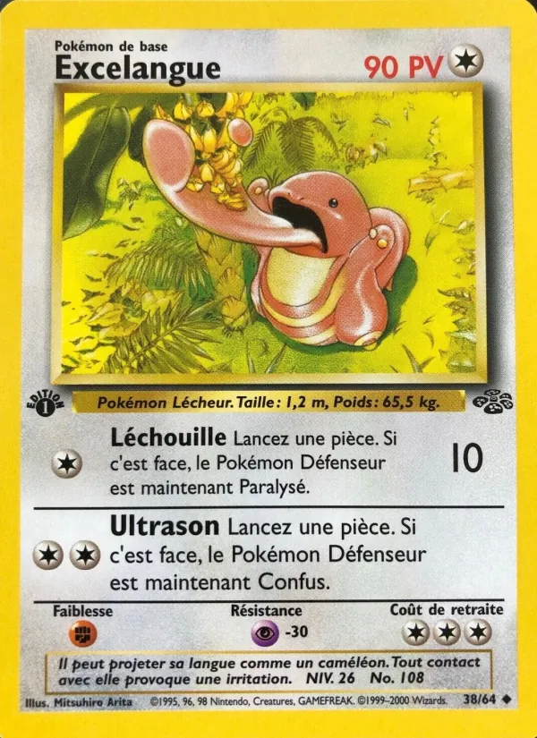 Carte Pokémon Excelangue de l'extension Jungle