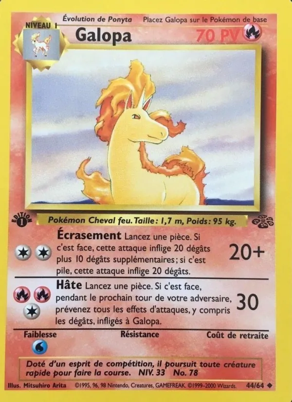 Carte Pokémon Galopa de l'extension Jungle