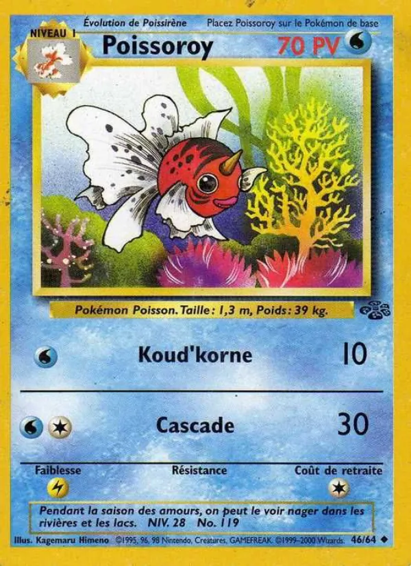 Carte Pokémon Poissoroy de l'extension Jungle