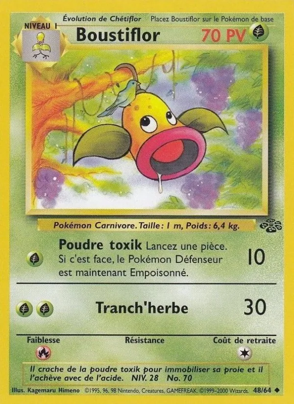 Carte Pokémon Boustiflor de l'extension Jungle