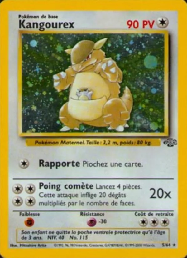 Carte Pokémon Kangourex de l'extension Jungle