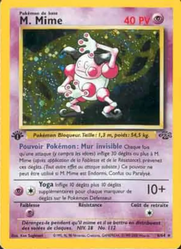 Carte Pokémon M. Mime de l'extension Jungle