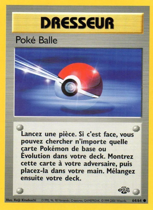 Carte Pokémon Poké Balle de l'extension Jungle