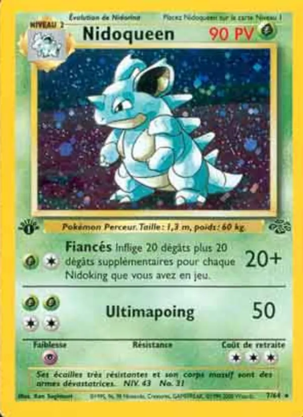 Carte Pokémon Nidoqueen de l'extension Jungle