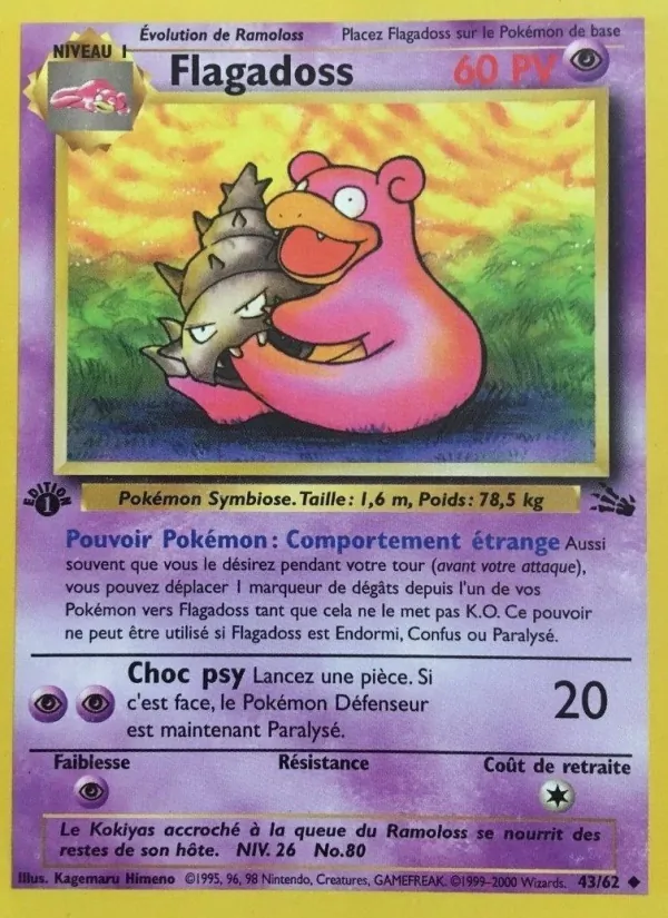 Carte Pokémon Flagadoss de l'extension Fossile