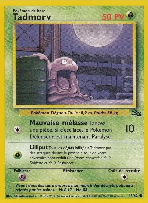 Carte Pokémon Tadmorv de l'extension Fossile