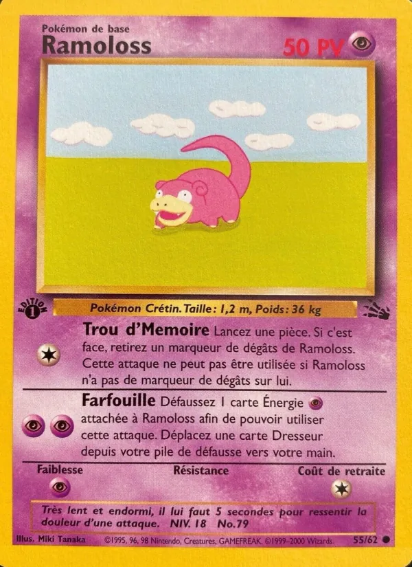 Carte Pokémon Ramoloss de l'extension Fossile