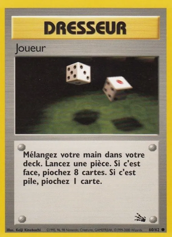 Carte Pokémon Joueur de l'extension Fossile