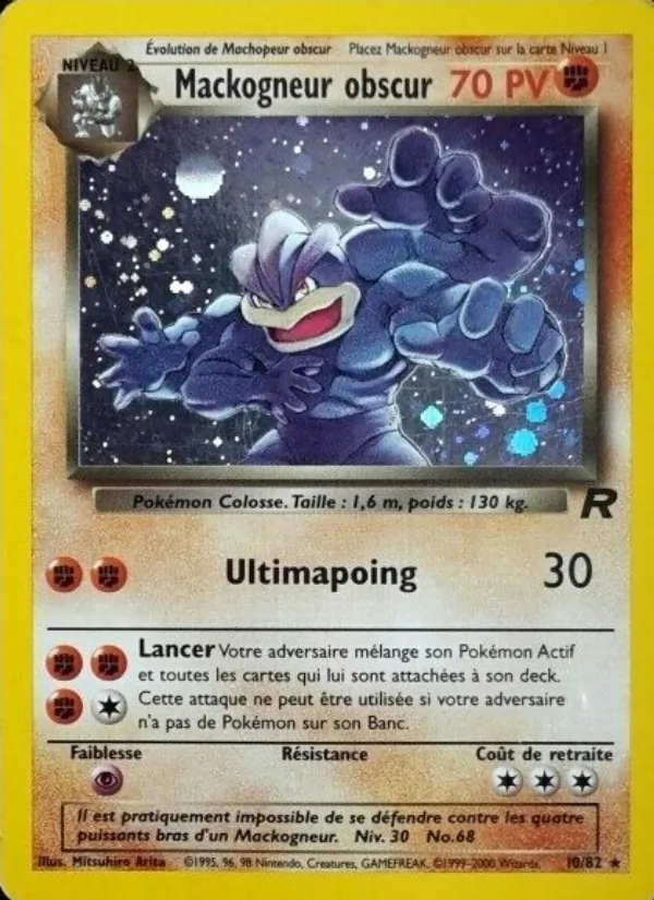 Carte Pokémon Mackogneur obscur de l'extension Team Rocket