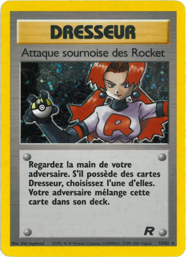 Carte Pokémon Attaque sournoise des Rocket de l'extension Team Rocket