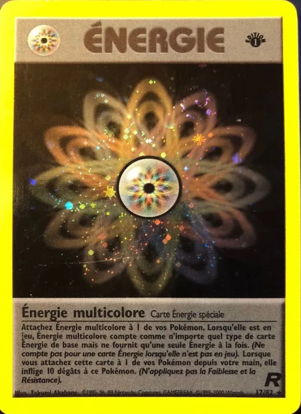 Carte Pokémon Énergie multicolore de l'extension Team Rocket