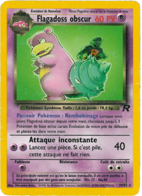 Carte Pokémon Flagadoss obscur de l'extension Team Rocket