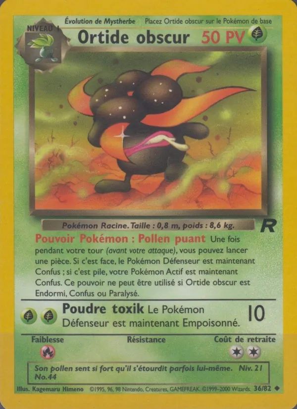 Carte Pokémon Ortide obscur de l'extension Team Rocket