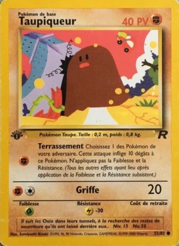 Carte Pokémon Taupiqueur de l'extension Team Rocket