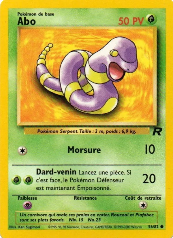 Carte Pokémon Abo de l'extension Team Rocket