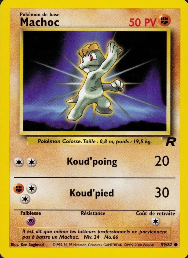 Carte Pokémon Machoc de l'extension Team Rocket