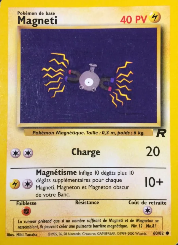 Carte Pokémon Magnéti de l'extension Team Rocket