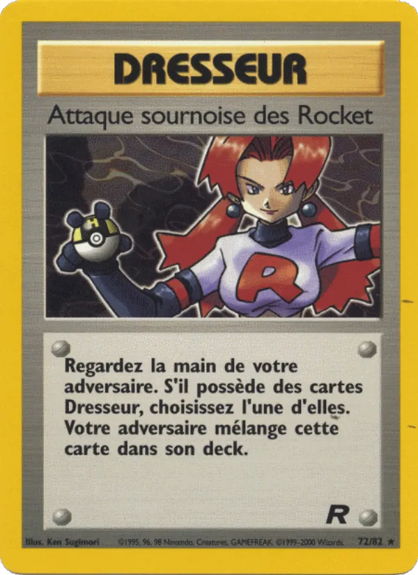 Carte Pokémon Attaque sournoise des Rocket de l'extension Team Rocket