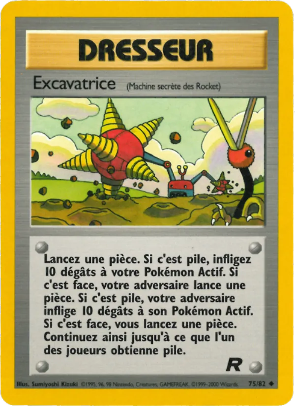 Carte Pokémon Excavatrice de l'extension Team Rocket