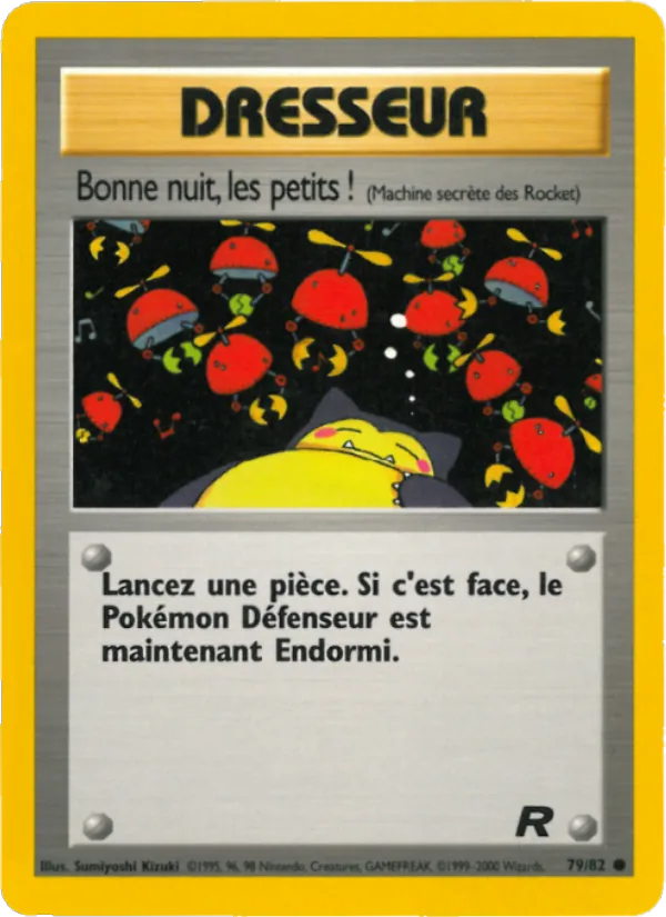 Carte Pokémon Bonne nuit, les petits ! de l'extension Team Rocket