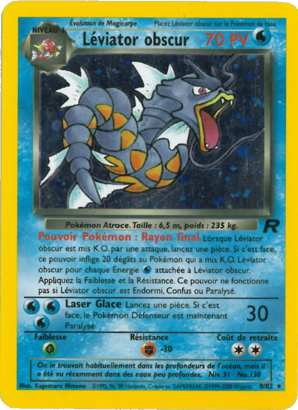 Carte Pokémon Léviator obscur de l'extension Team Rocket