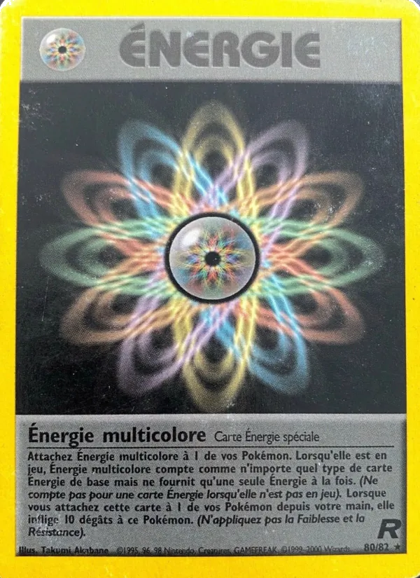 Carte Pokémon Énergie multicolore de l'extension Team Rocket