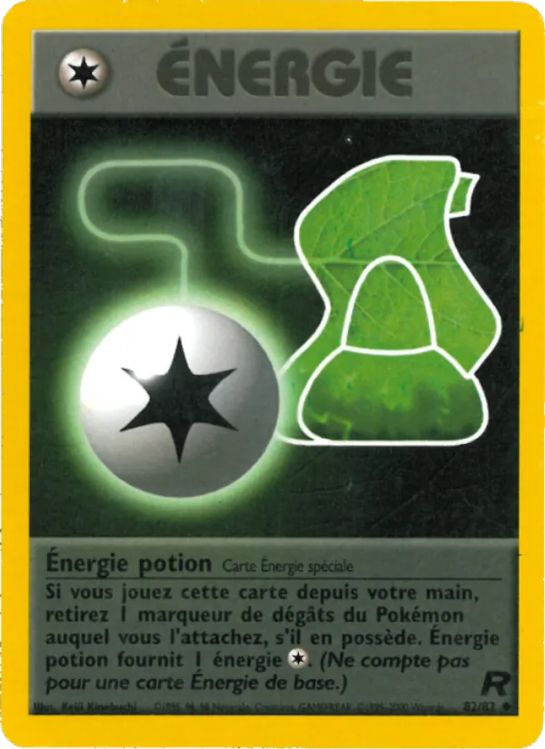Carte Pokémon Énergie potion de l'extension Team Rocket