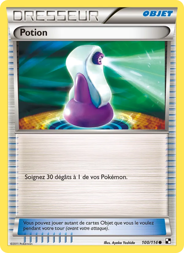 Carte Pokémon Potion de l'extension Noir & Blanc